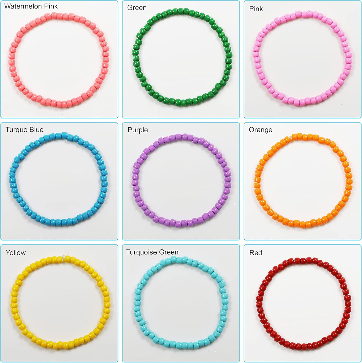 Yellow Color 4Mm Seed Beads about 1200Pcs/100Grams in Bag, 6/0 Glass Craft Beads