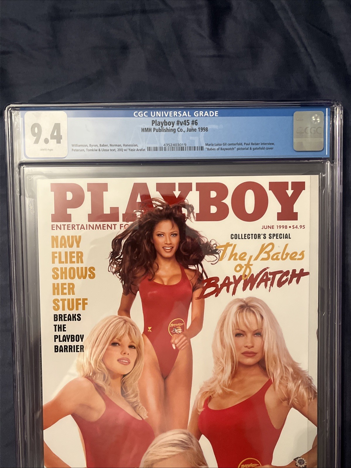 Playboy June 1998 🔥 Graded CGC 9.4 – Pamela Anderson – Baywatch 🔥High Grade