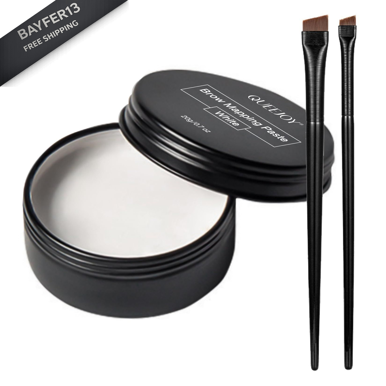 QUEEJOY 20g White Brow Mapping Paste 0.23 Fl Oz (Pack of 3),