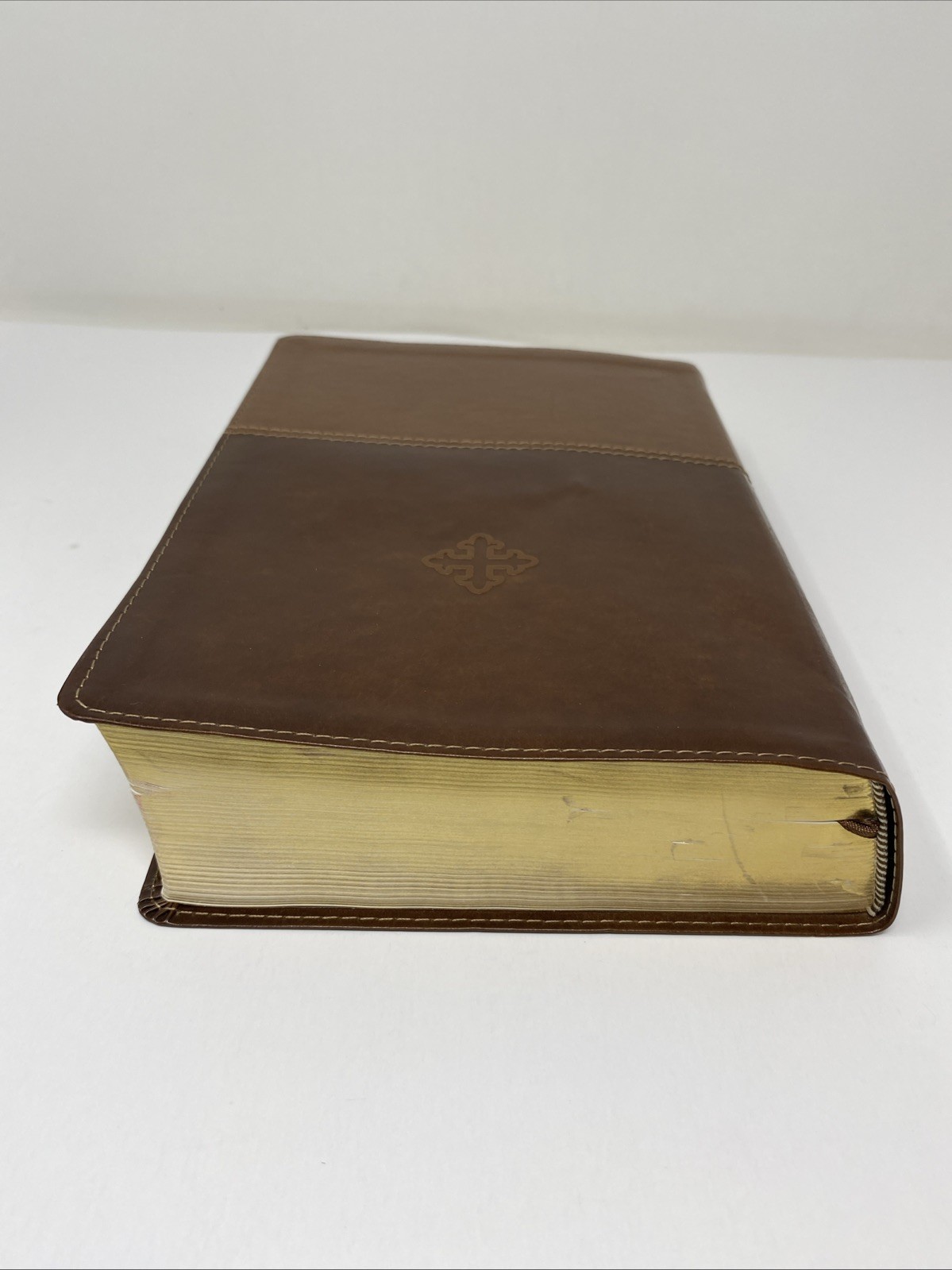 Amplified Study Bible Leathersoft Brown Thumb Indexed 2017 Zondervan