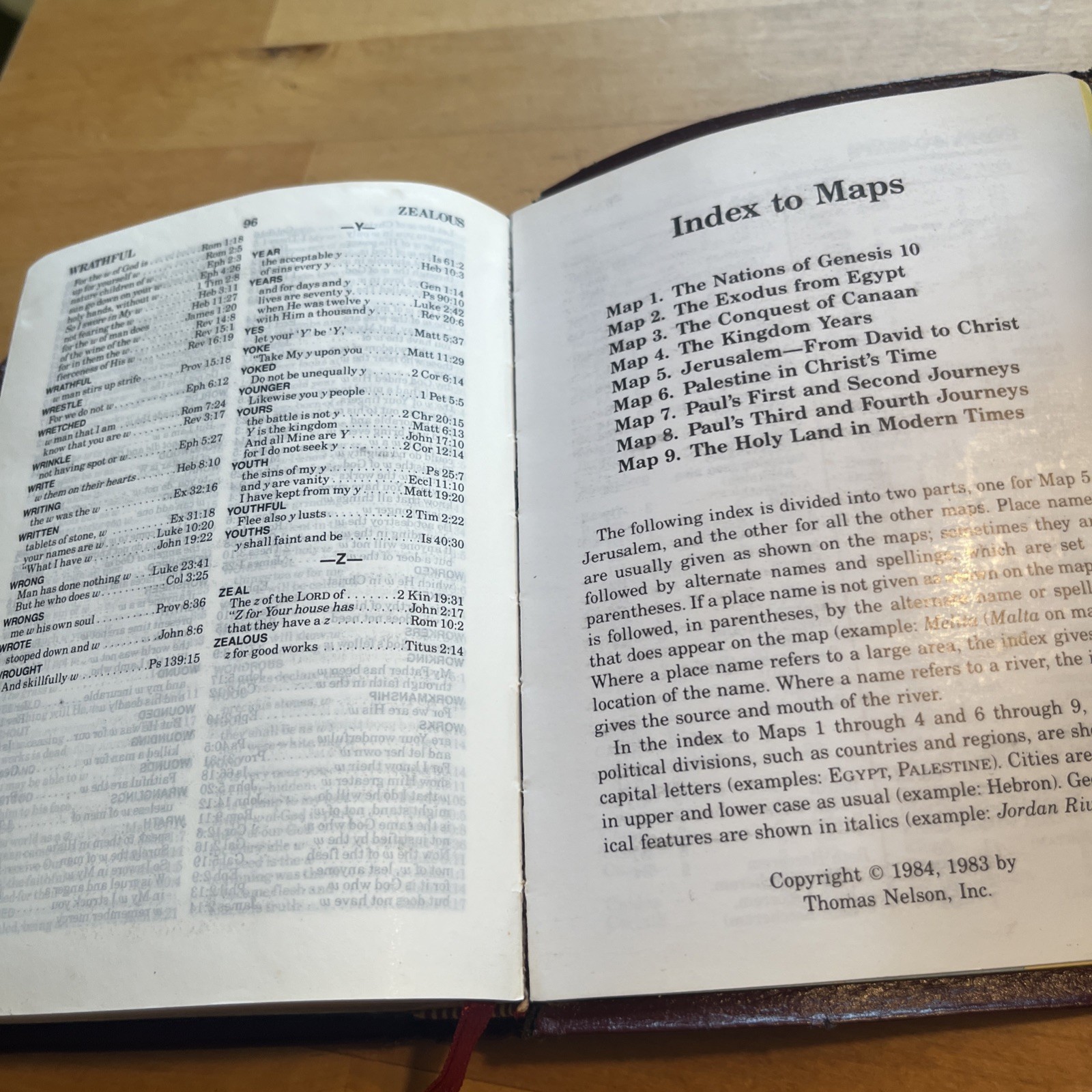 NKJV Holy Bible Nelson Publishers Bonded Leather Cover Snap 244SBG 1985 Compact