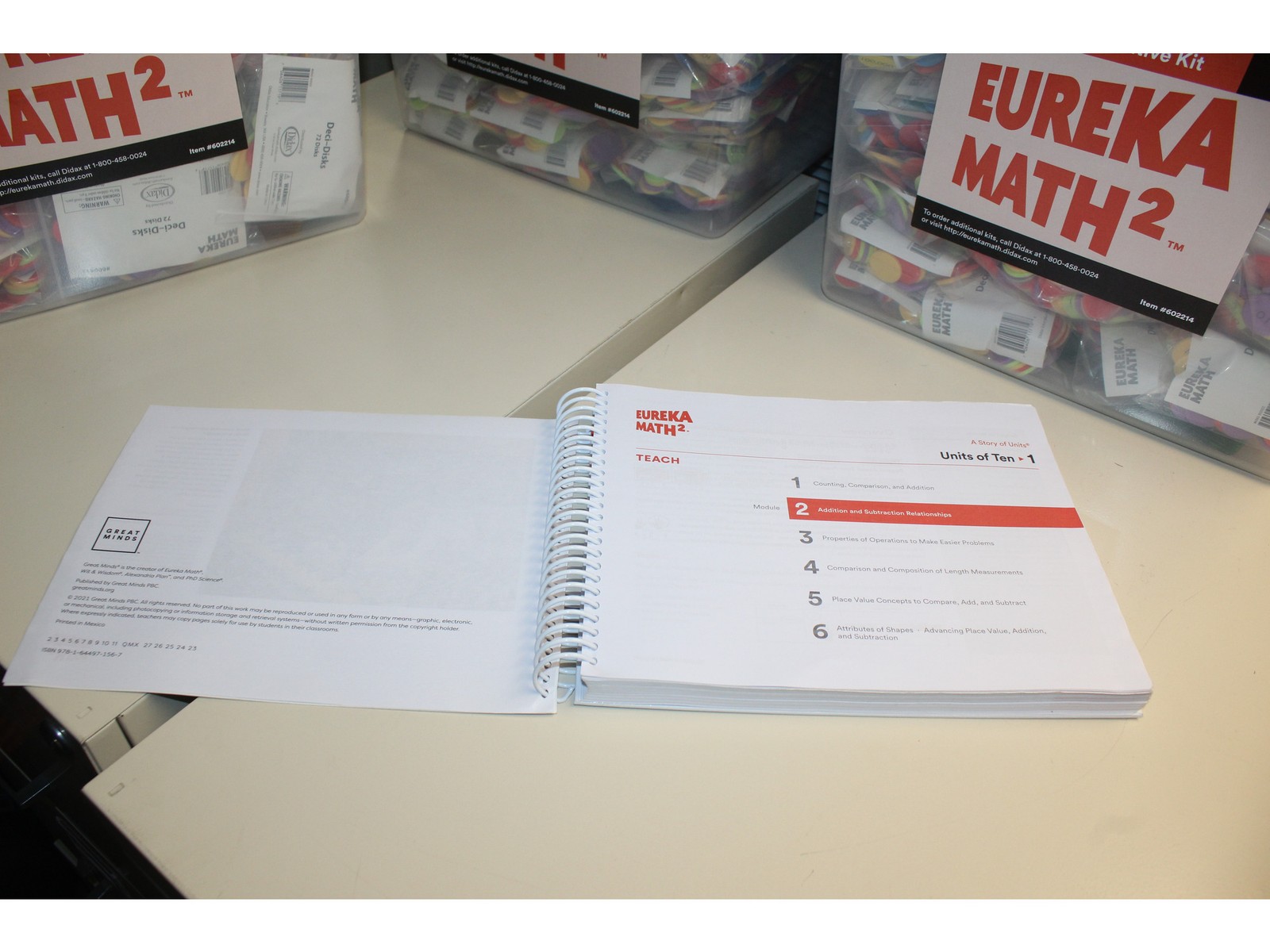 Eureka Math² Squared Grade 1 Module 2 Teacher Book – Weight: 36 oz.