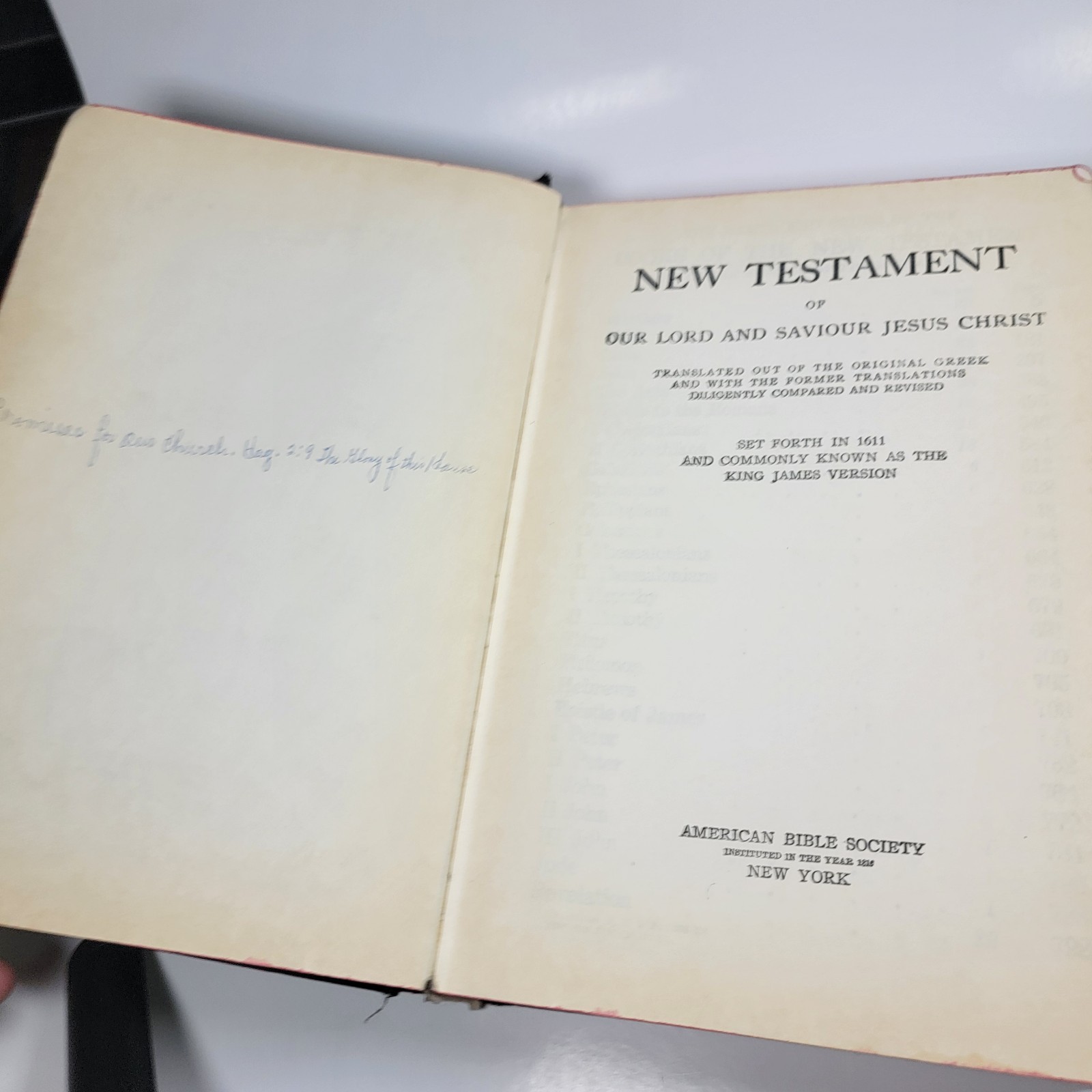 Vintage Testament and Psalms New Testament American Bible Society LARGE PRINT