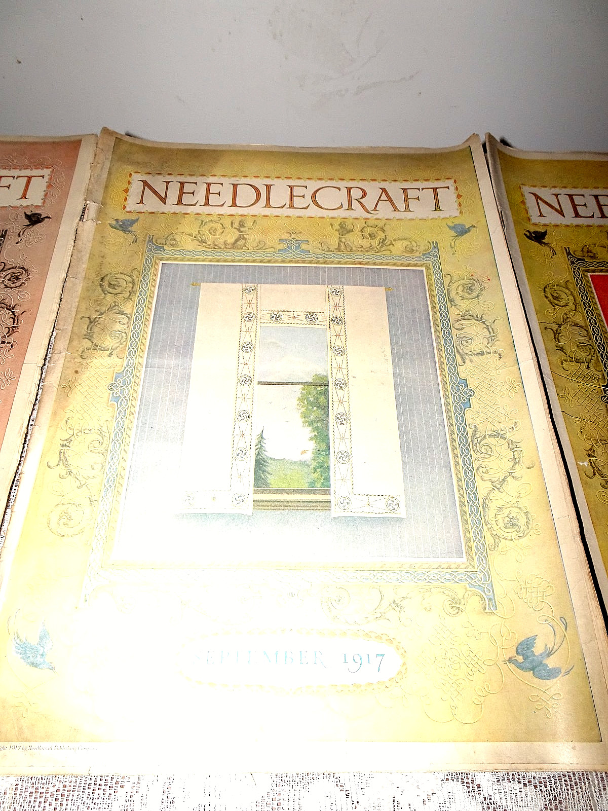 Vintage Original NEEDLECRAFT Magazine 1916 1917 – Lot of 4