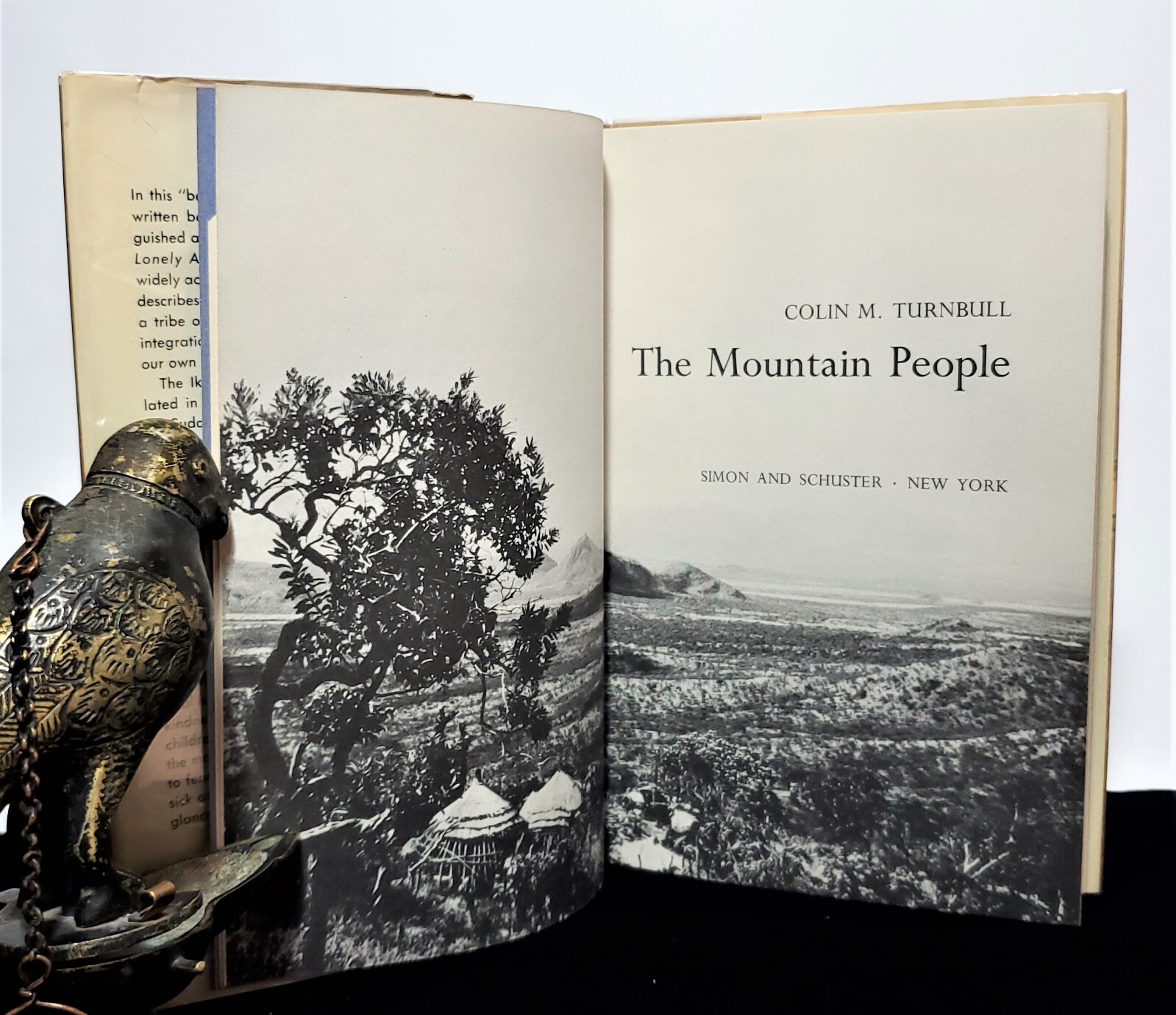 The Mountain People Colin M Turnbull 1972 SIGNED First Edition/Printing HC/DJ