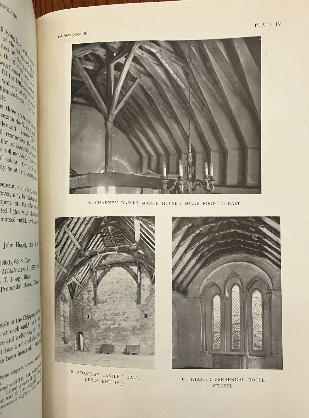 English Medieval House Archaeological Journal 1950 Margaret E. Wood Photo Plates