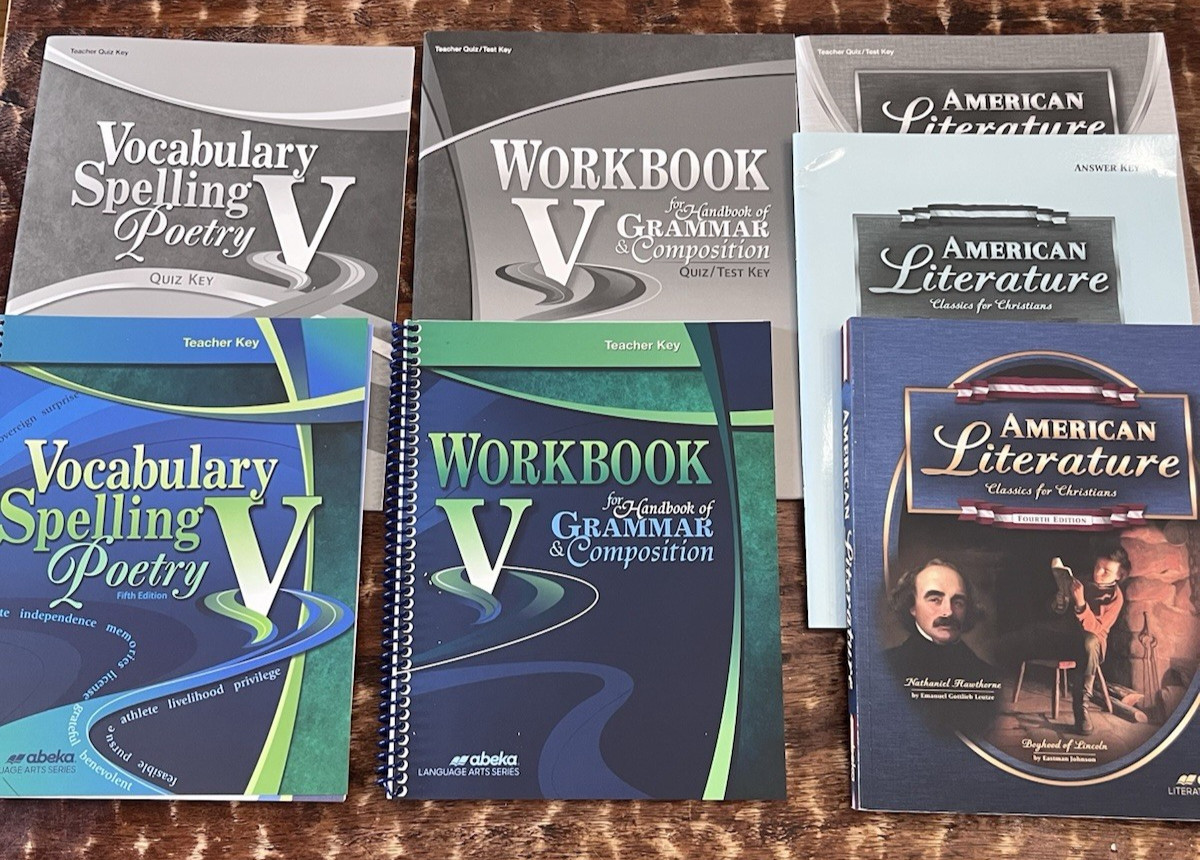 A Beka 11th Grade Language Arts: Poetry, Grammar, Lit Teacher + Student Texts