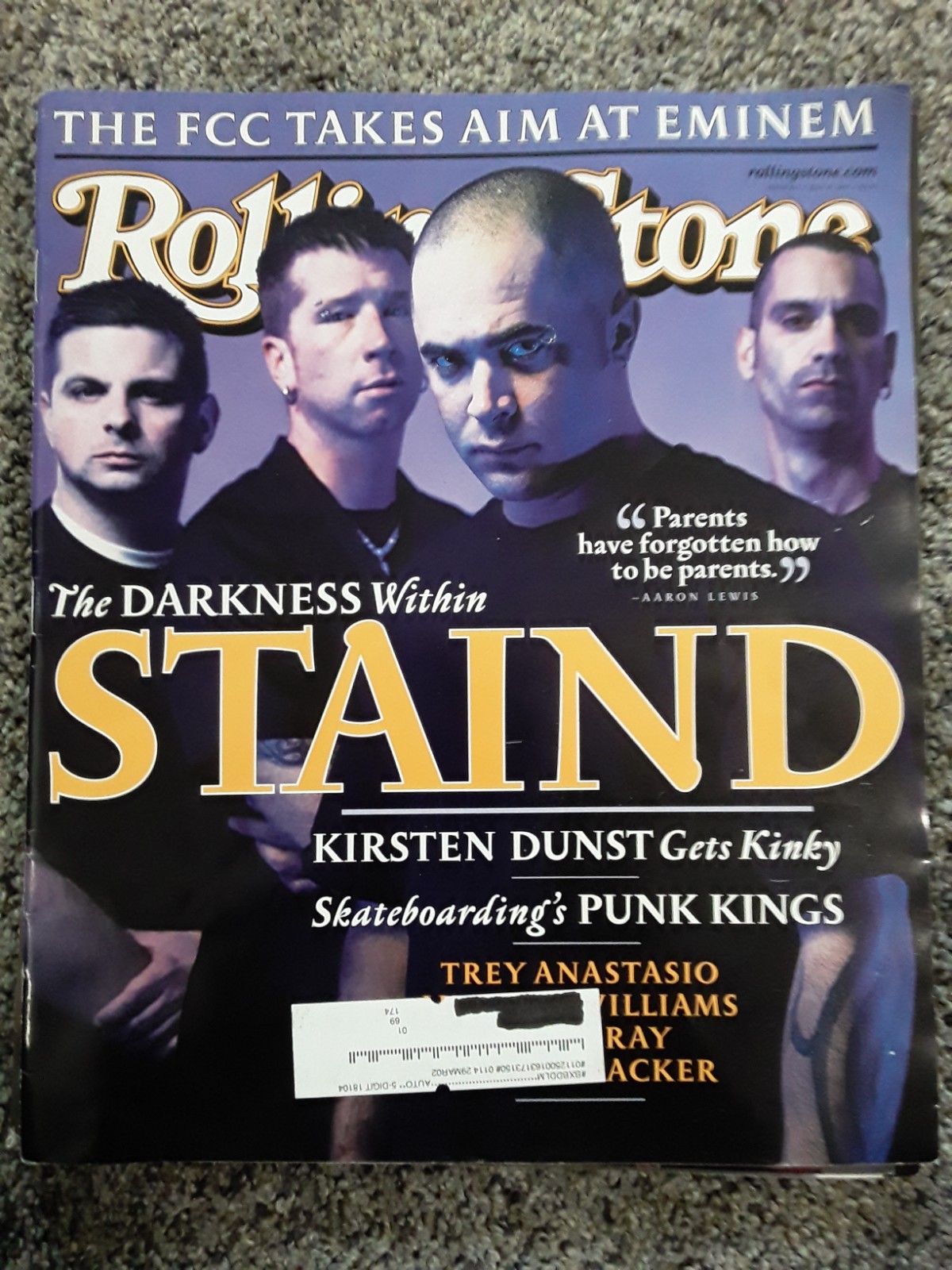 Rolling Stone magazine Vintage lot Linkin Park Creed Metal Punk 2002 Y2K Sexy