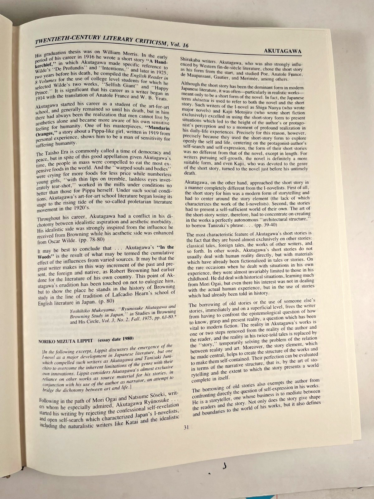 Twentieth-Century Literary Criticism Volume 16 Gale Research 1985 0810302306
