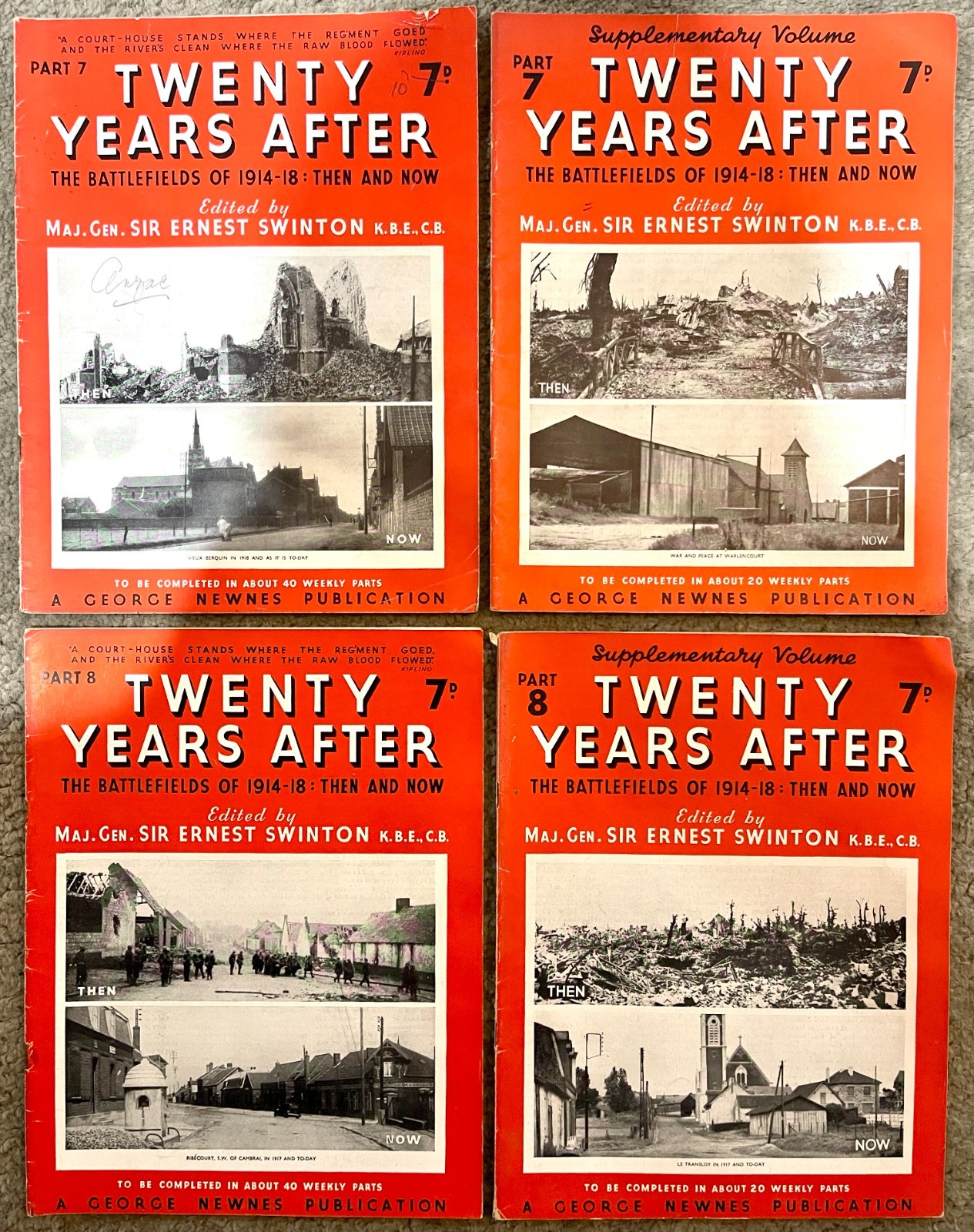 Twenty Years After WWI Magazine Bundle Parts 1-42 + Supplements 1914-18 Newnes