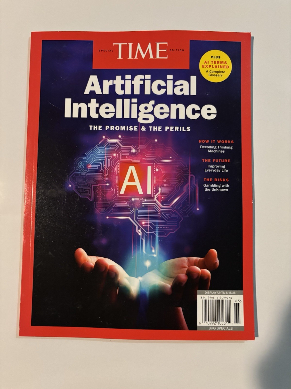 TIME Special Edition Magazine May 2026 Artificial Intelligence BHG Specials