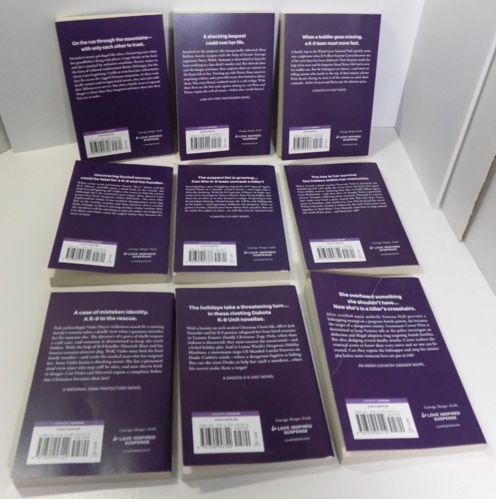 Harlequin Love Inspired Suspense Romance Books – Lot of 9 ( Oct-Dec 2025 )