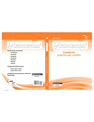 Avancemos: Cuaderno, Practica por niveles, Student Edition, Le…