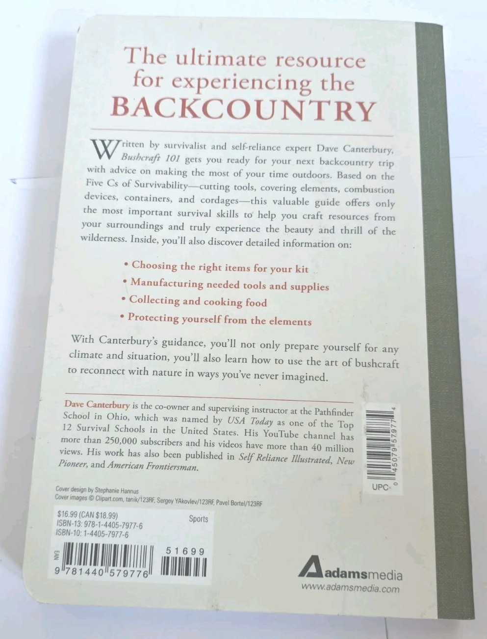 Bush Craft 101 Field Guide To The Art Of Wilderness Survival Dave Canterbury