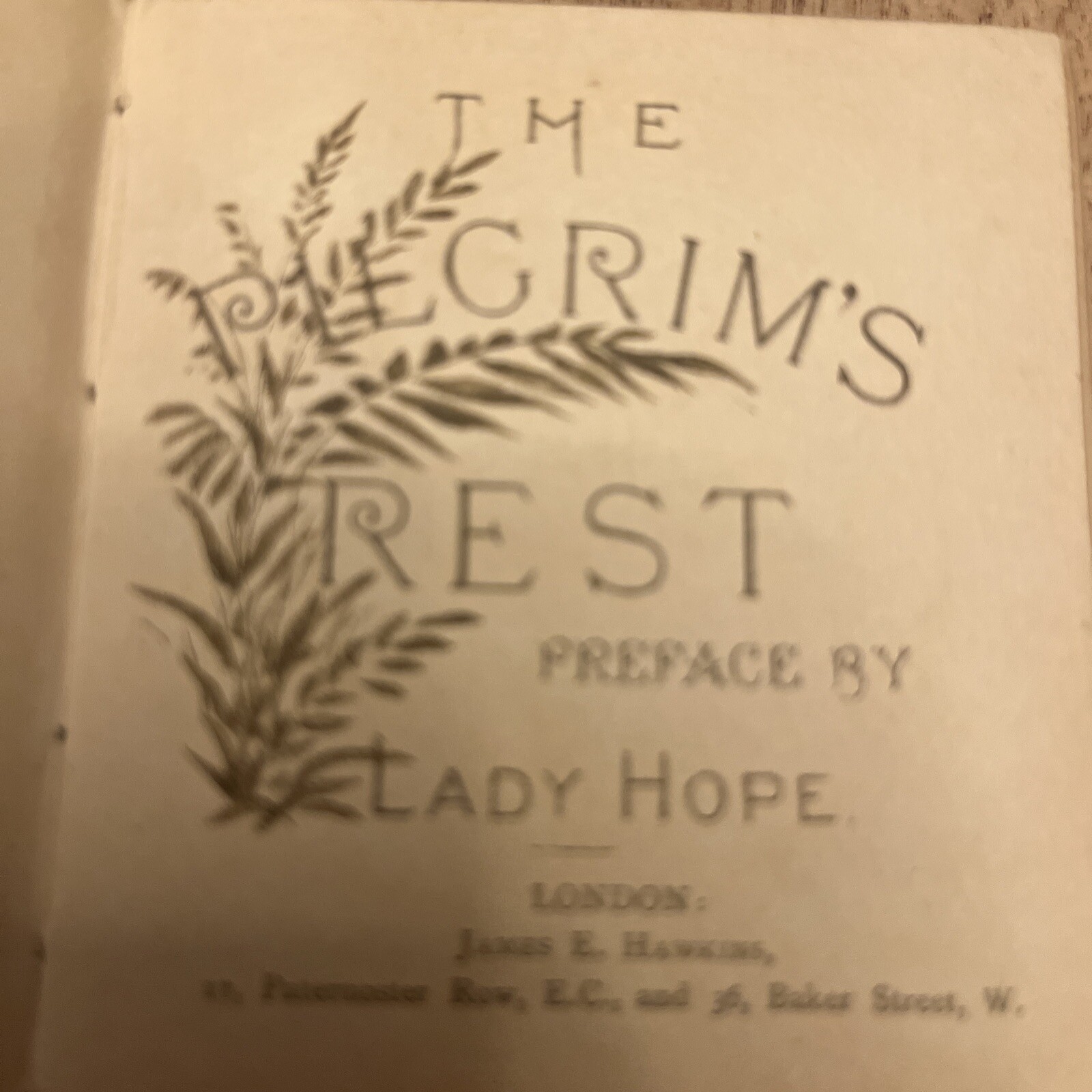 The Pilgrims Rest Antique Illustrated Mini Pray book Lady Hope 3” Hardback