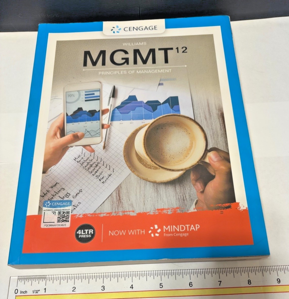 MGMT 12 Principles of Management Chuck Williams 12th Ed. Paperback 9780357137727