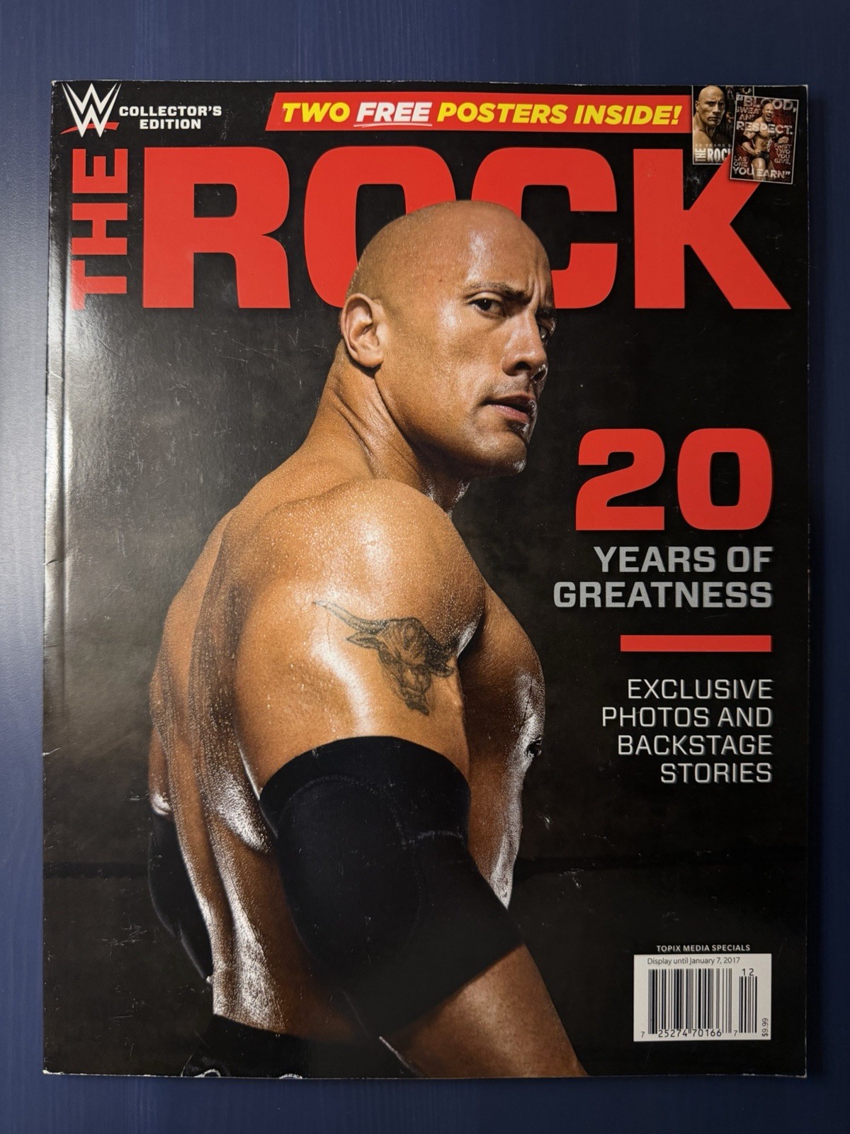 RARE WWE Collector’s Edition THE ROCK 20 Yrs of Greatness W/Posters