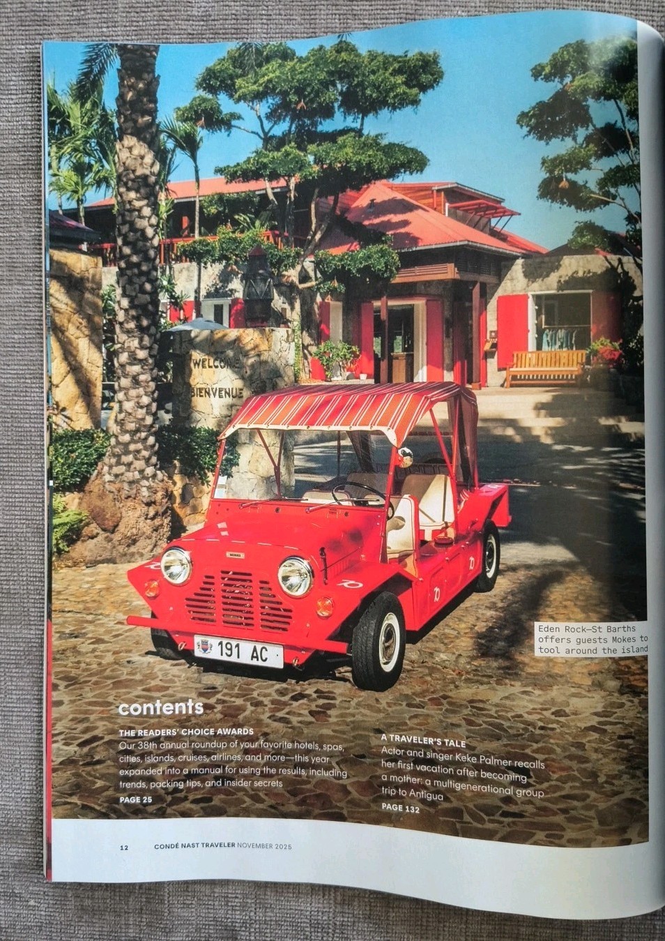 Conde Nast Traveler Magazine Nov November 2025 Readers Choice Awards NEW Japan