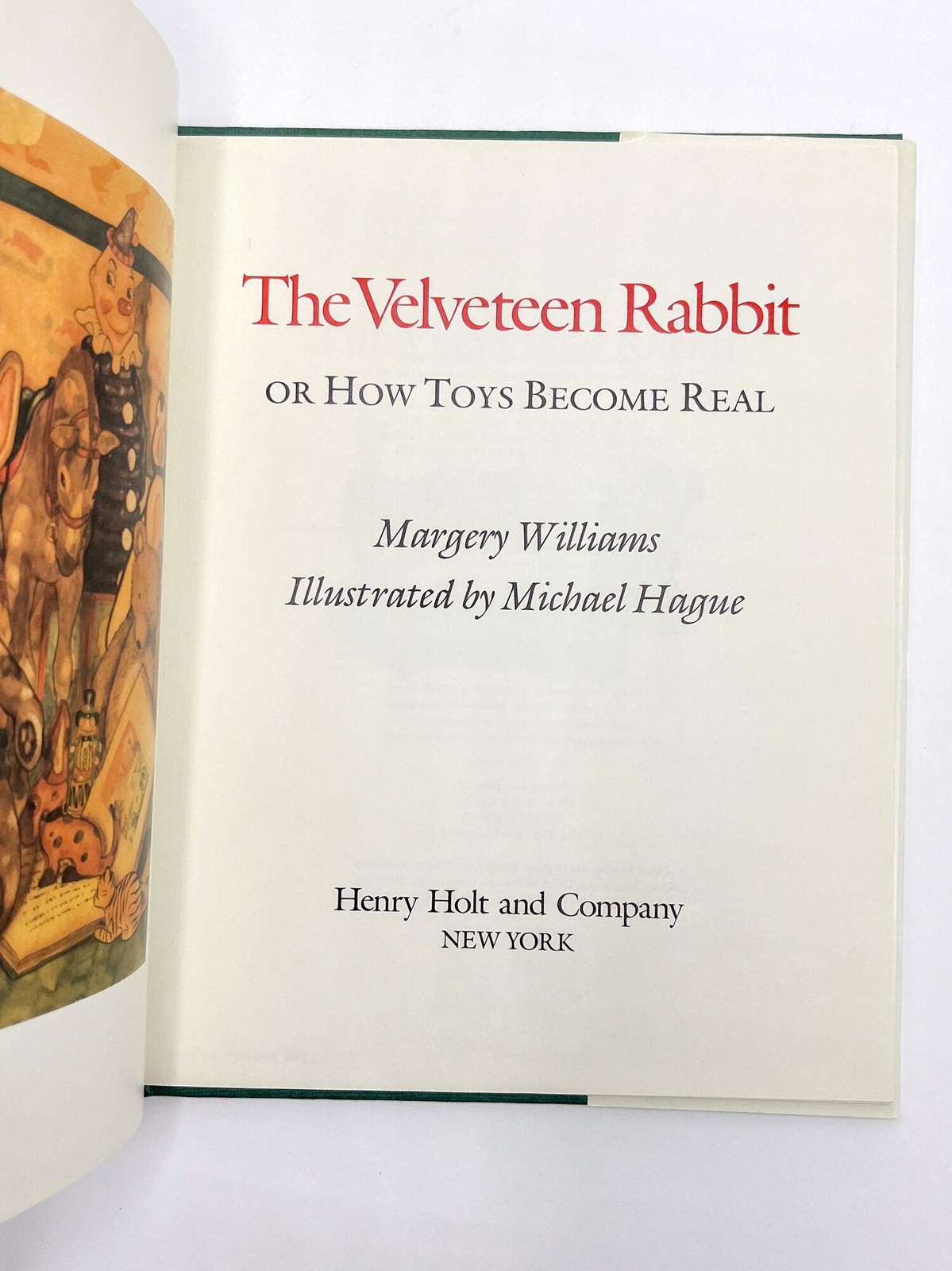 Michael Hague, Margery Williams Bianco / VELVETEEN RABBIT Signed 1983