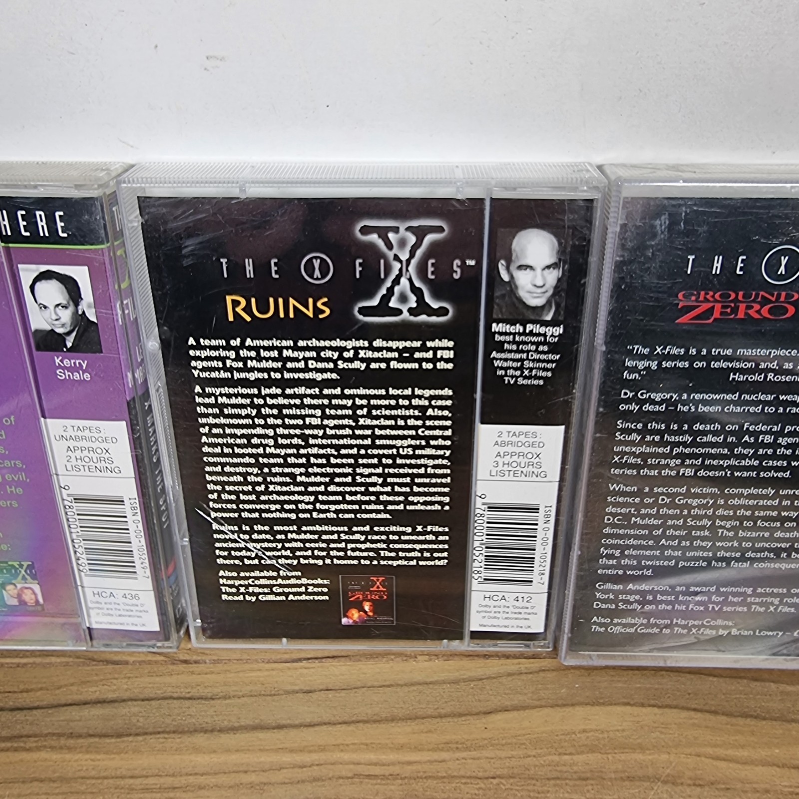 X-Files Audio Book Cassette Tape Bundle Harper Collins