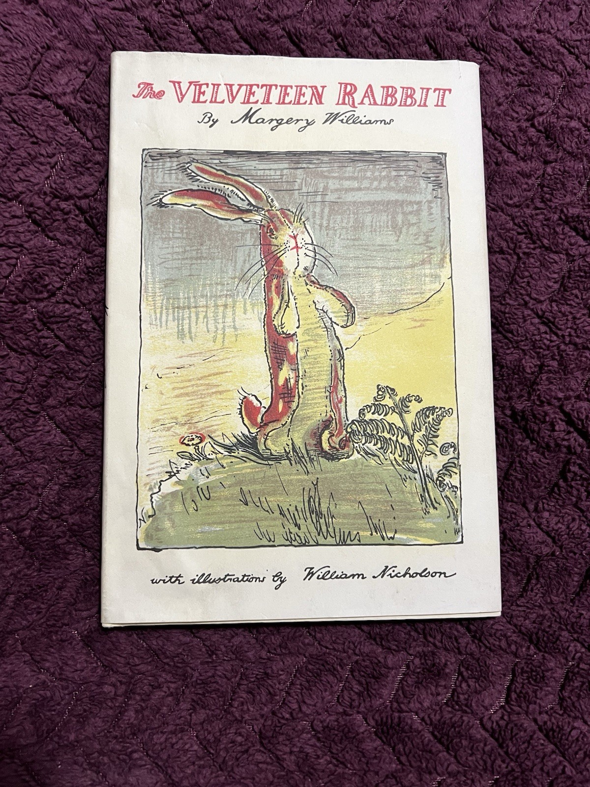 The Velveteen Rabbit Margery Williams 21st Ed HC/DJ William Nicholson VG