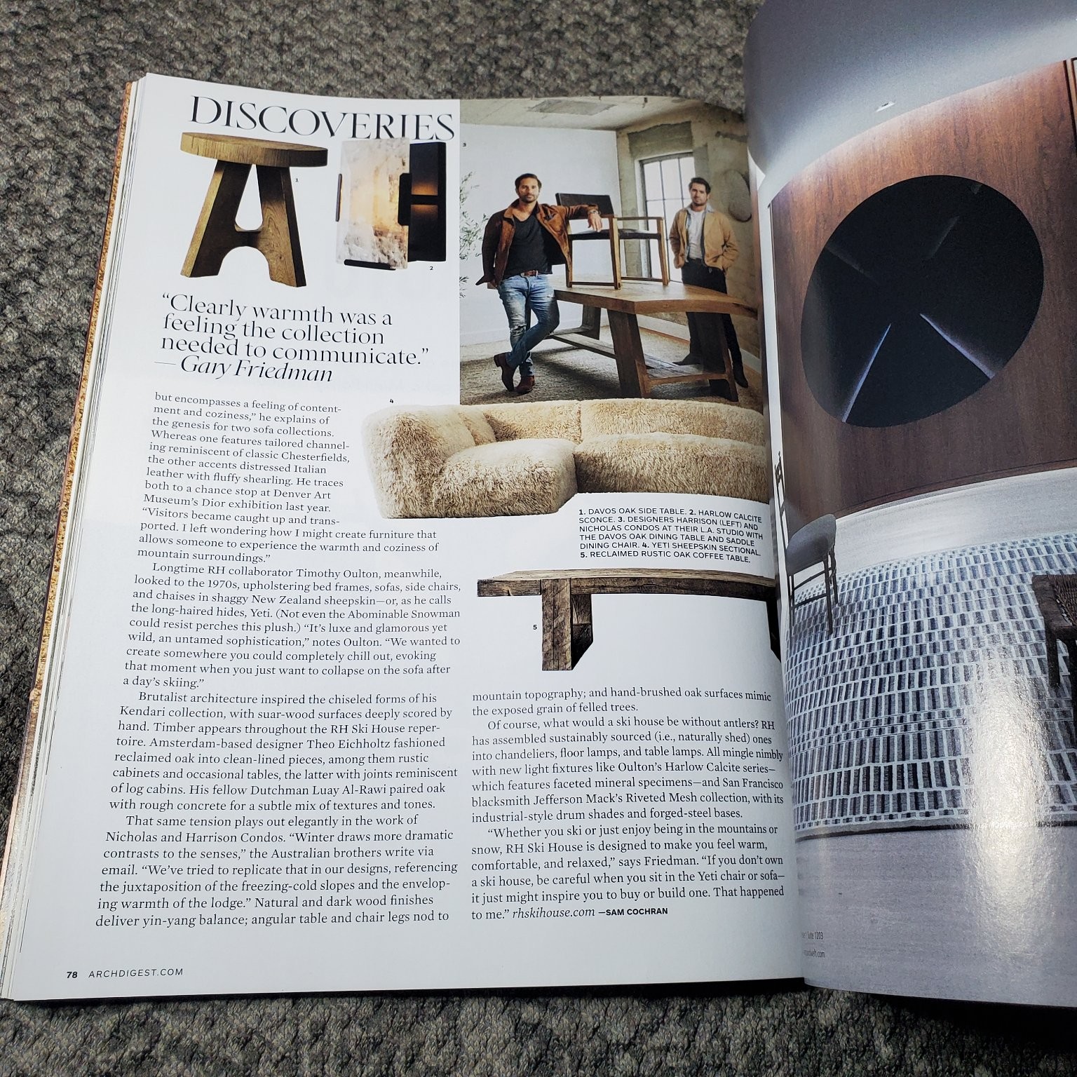 Architectural Digest Magazine Jan 2020 AD100 100th Anniversary Conde Nast