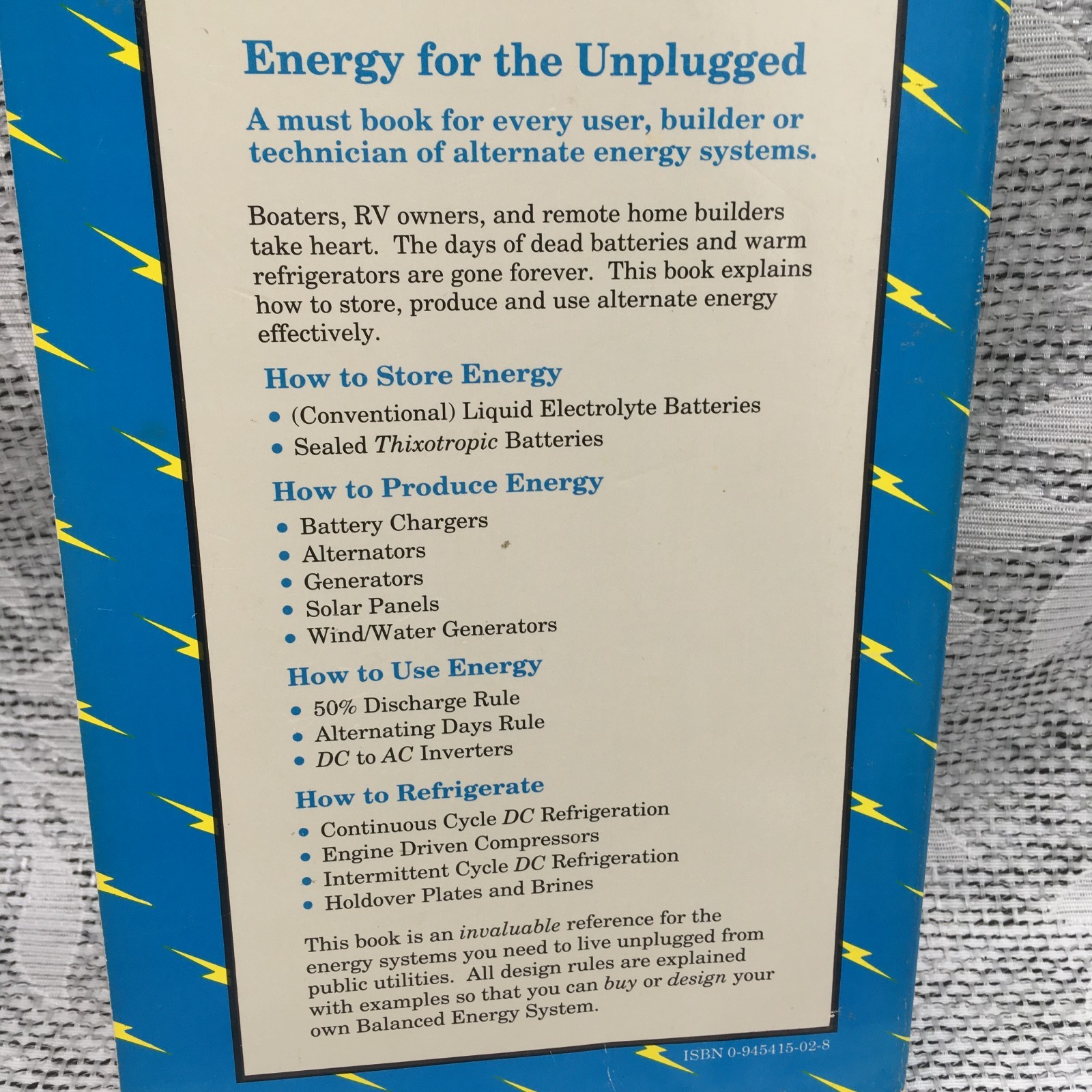Living on 12 Volts With Ample Power Paperback by Smead & Ishihara 6th Printing