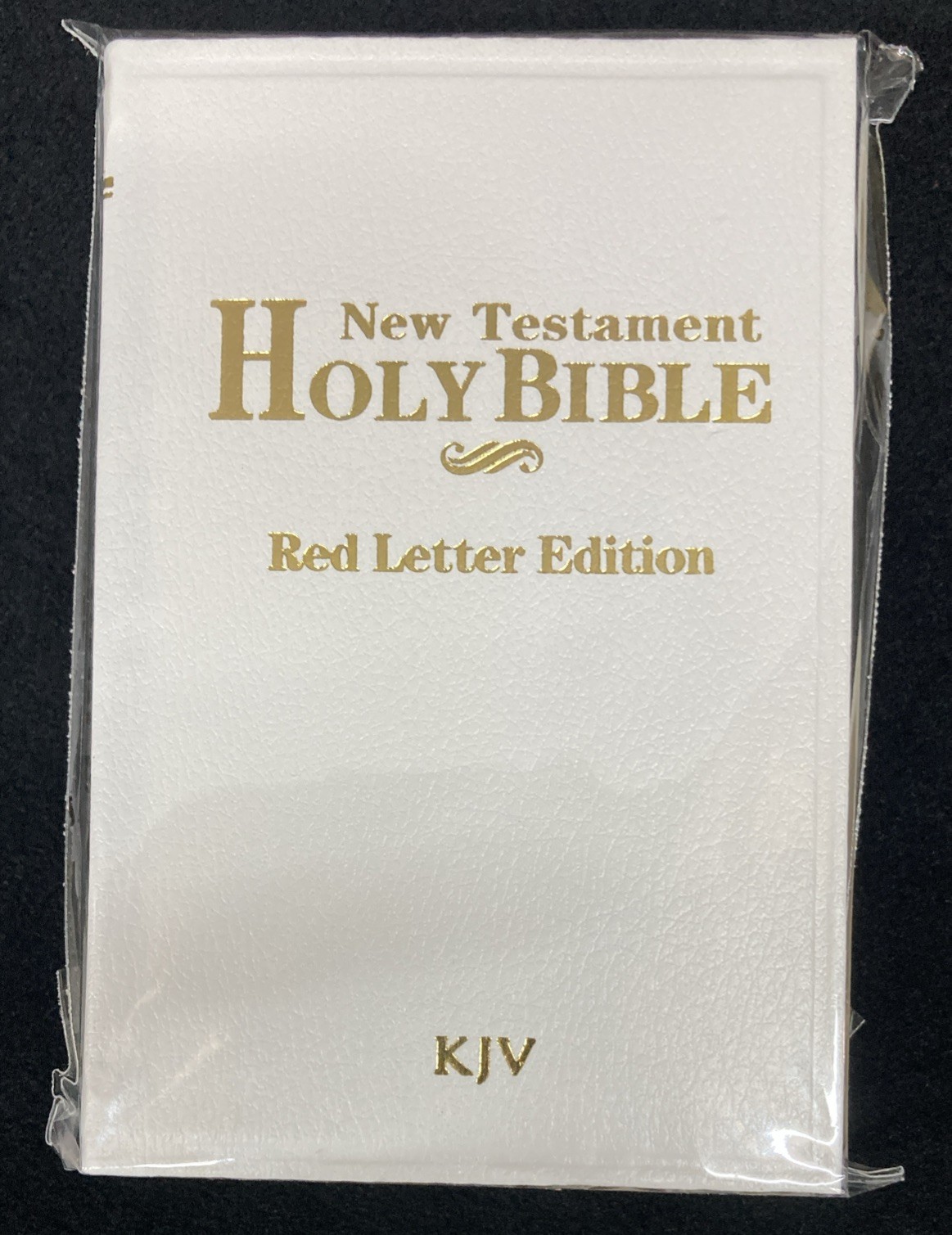 Holy Bible New Testament KJV White Mini Leatherette Cover 4.5” x 3” Set of 6