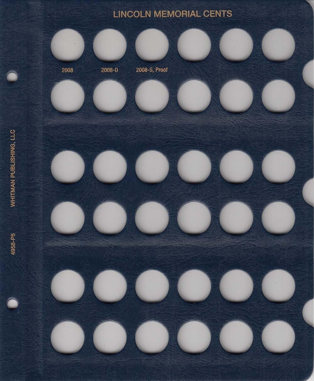 Lincoln Memorial Cents 1959-2008 Coin Album Whitman 4958 New US Free Shipping