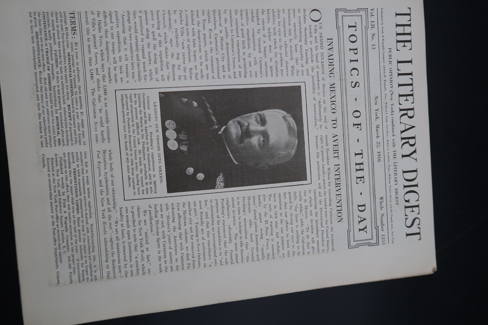 Antique Literary Digest Mar 25, 1916 Funk & Wagnalls Vol 52 #13 WW1 Science Art