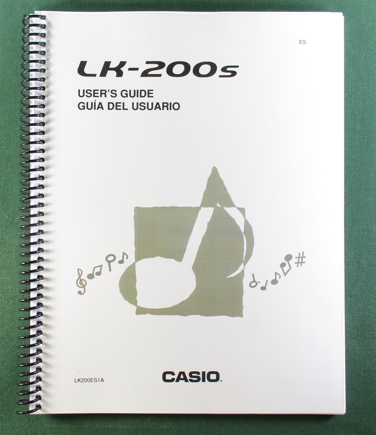 Casio LK-200s Instruction Manual: 58 Pages Coil Bound & Protective Covers!