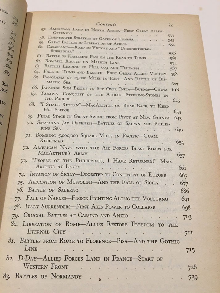 COMPLETE HISTORY OF WORLD WAR II FRANCIS TREVELYAN MILLER HC 999 PAGES 1945/47
