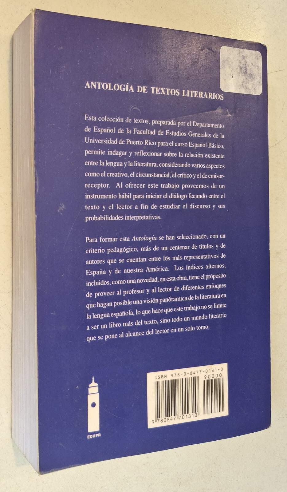 Antologia de textos literarios/ Anthology of literary texts (Spanish and Engli..