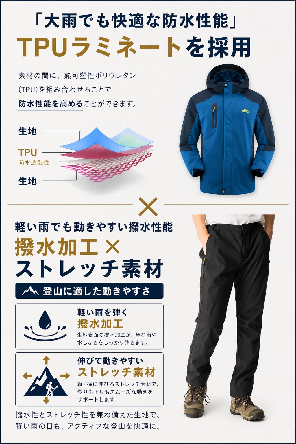 [BENKE] [Supervised by a Yakushima Mountain Climbing Guide] Outdoor Jacket and P