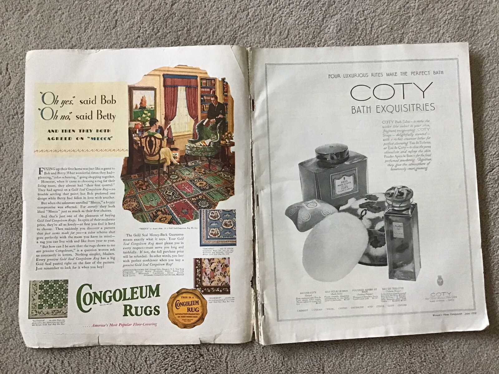 Vintage Woman’s Home Companion June 1930 Magazine 10 7/8″ x 13 7/8″ 172 Pages