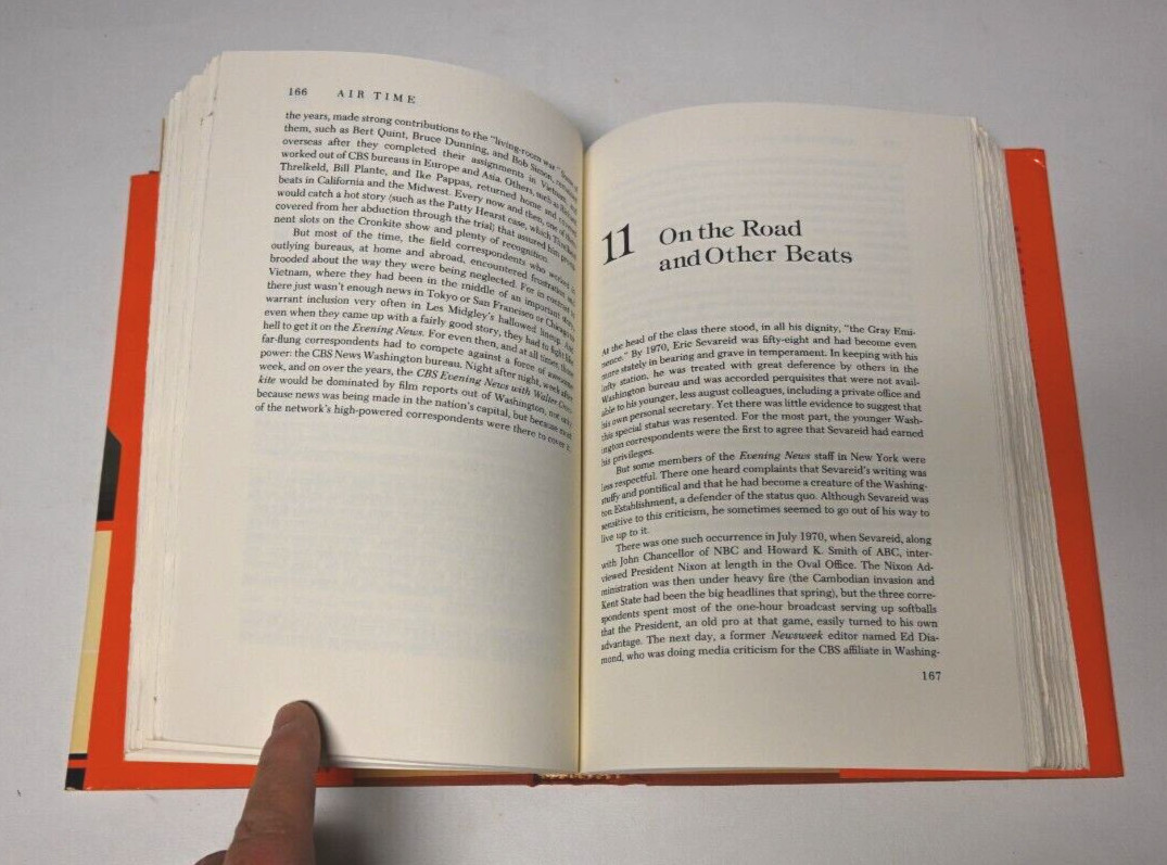 Air Time: The Inside Story Of CBS News By Gary Paul Gates HC w/DJ 1978 1st Ed