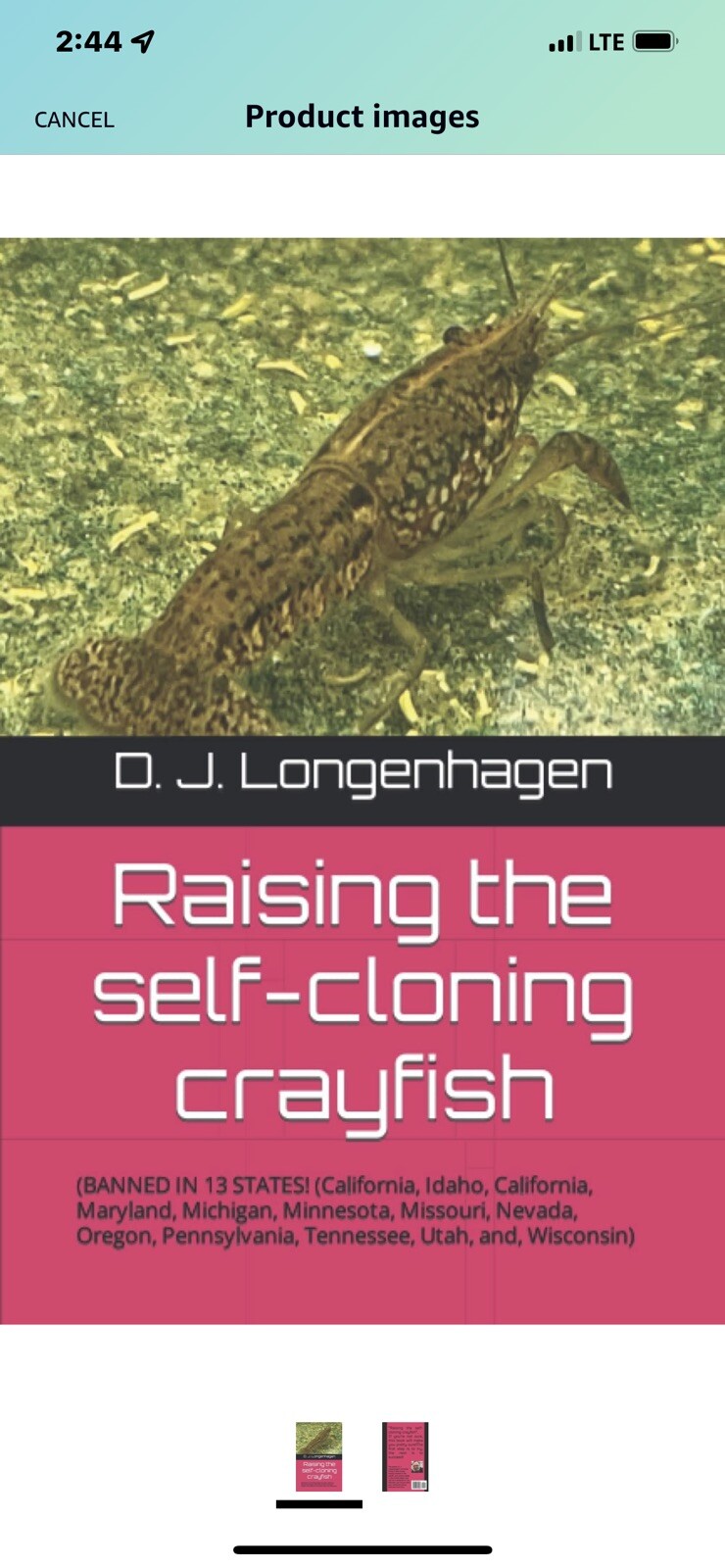 Raising The Self-cloning Crayfish