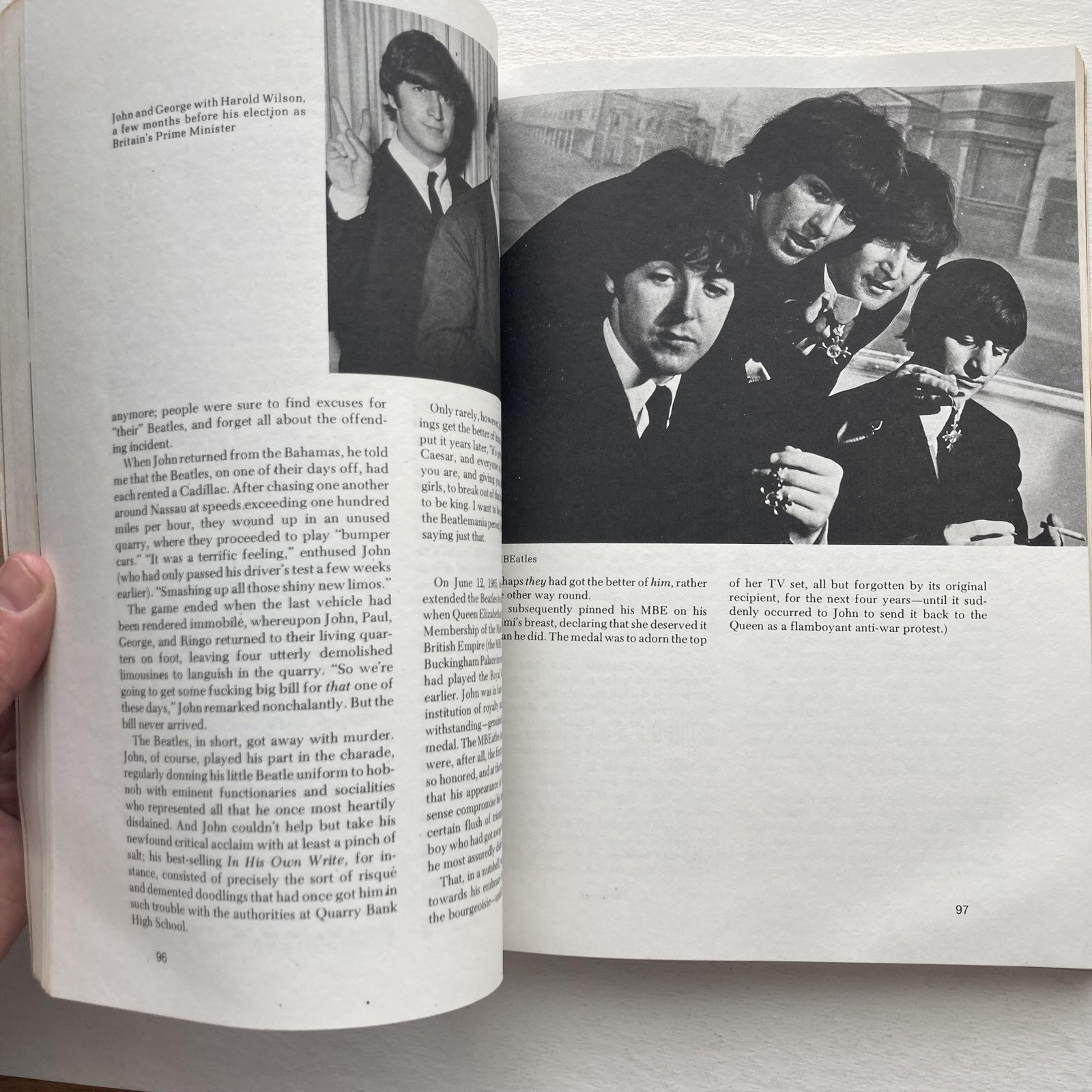 Vintage John Lennon In My Life Shotton Schaffner Stein & Day Black PB 1983 USA