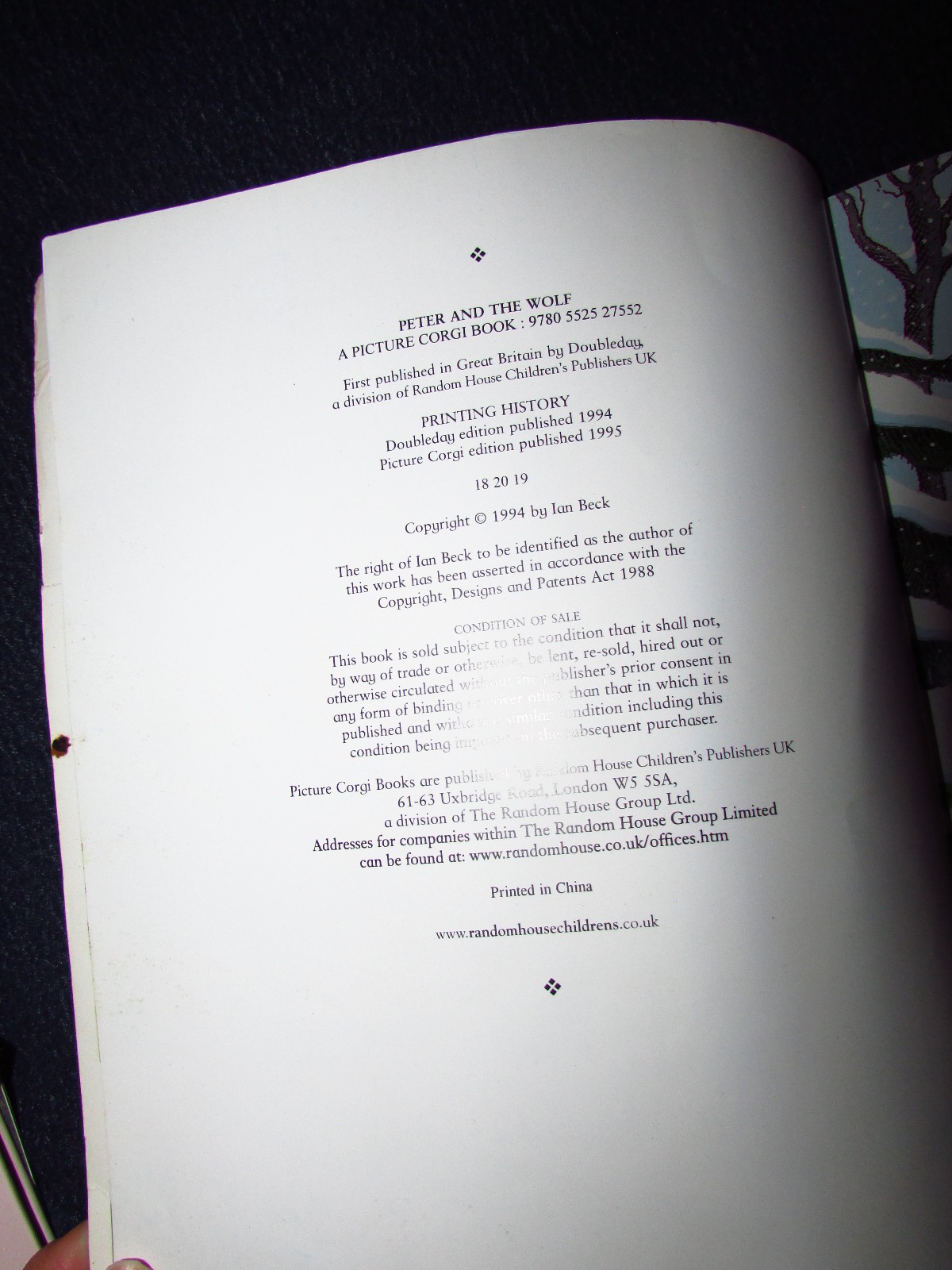 Prokofiev’s Peter & The Wolf: Retold and Illustrated by Ian Beck 1994 SEE VIDEO