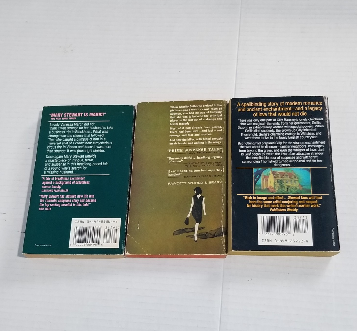 Gothic Romantic Suspense Lot (12) Helen MacInnes Phyllis Whitney Mary Stewart PB