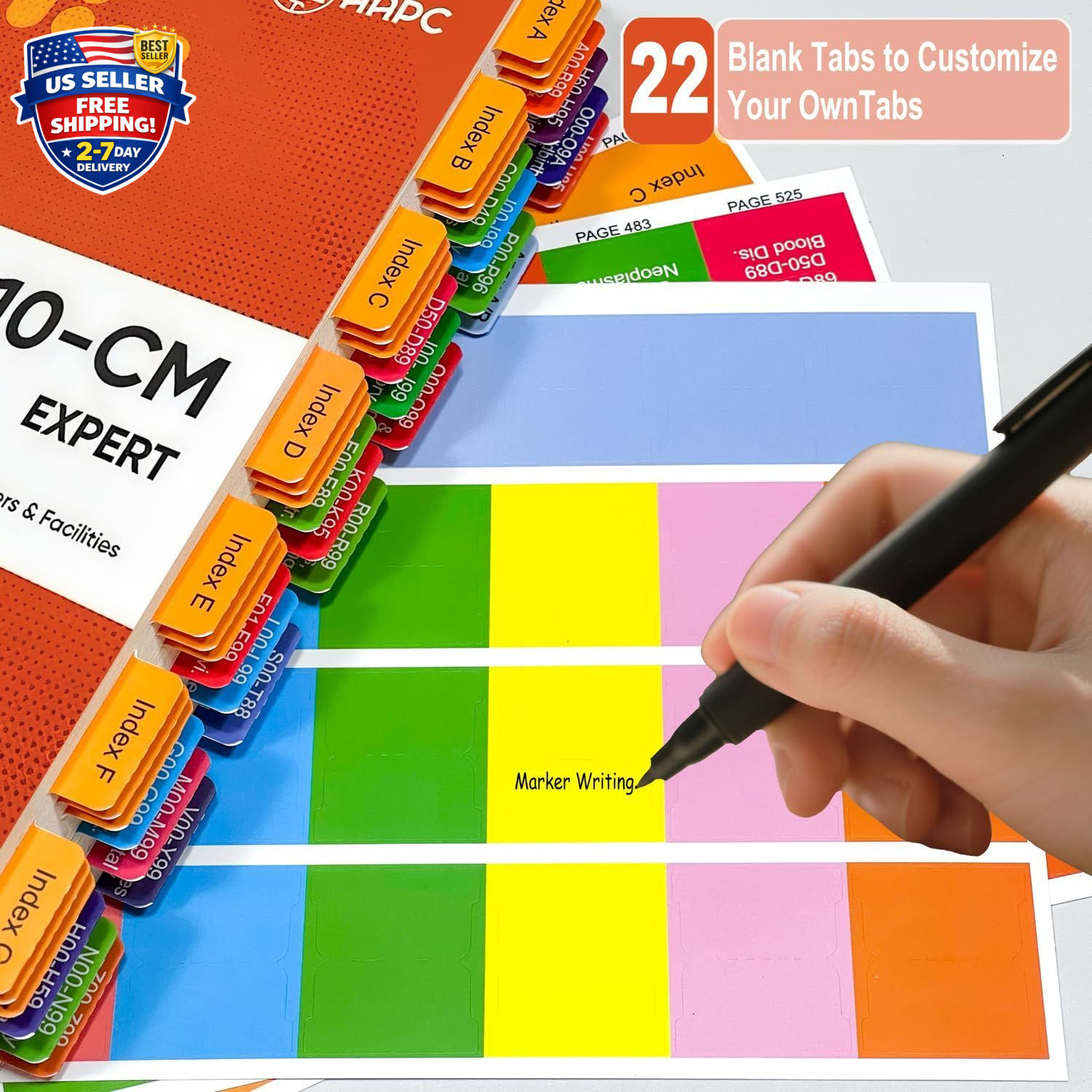 Upgraded Index Tabs for AAPC Version ICD-10-CM Expert 2026 the Complete Official