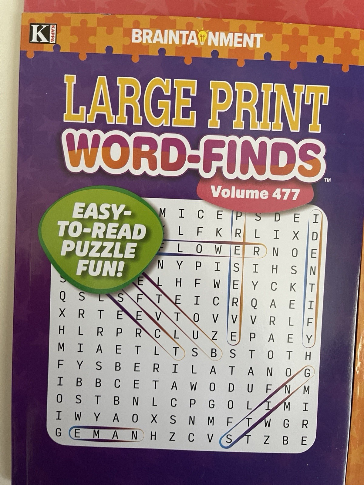 Lot Of 4 Kappa Large Print Word Search Word-Finds Books NEW Free Shipping 475-78
