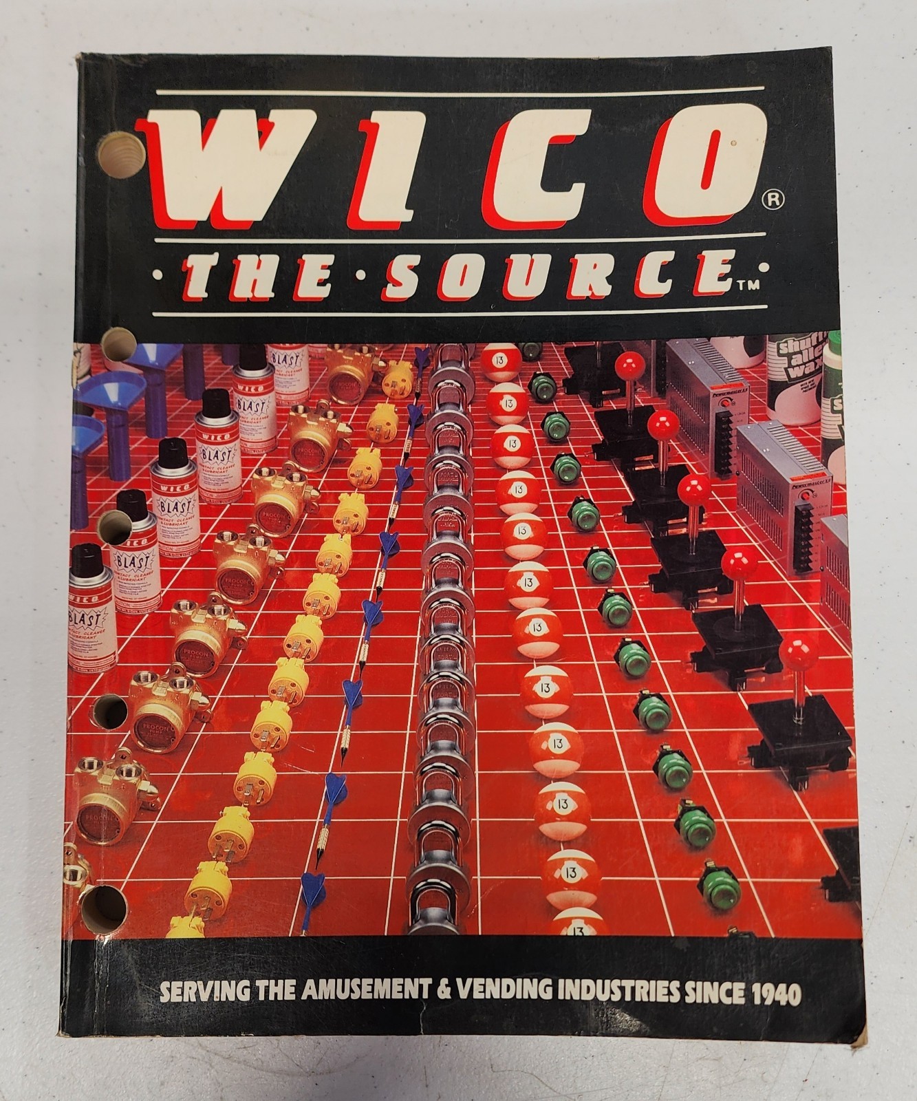 Vintage 1991 WICO THE SOURCE Arcade Parts Catalog 592 Pages