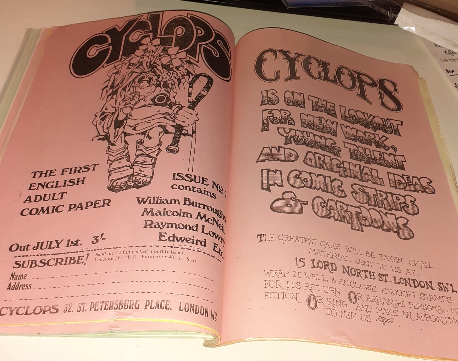 FANTASY ADVERTISER no.32 fanzine UK 1970 ALAN MOORE Scientology Hawkman Cyclops