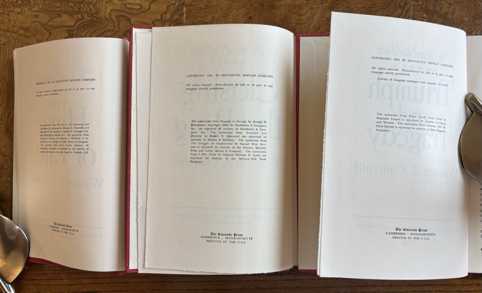 Winston Churchill Second World War Complete 6 Volume Set BOMC Dust Jackets