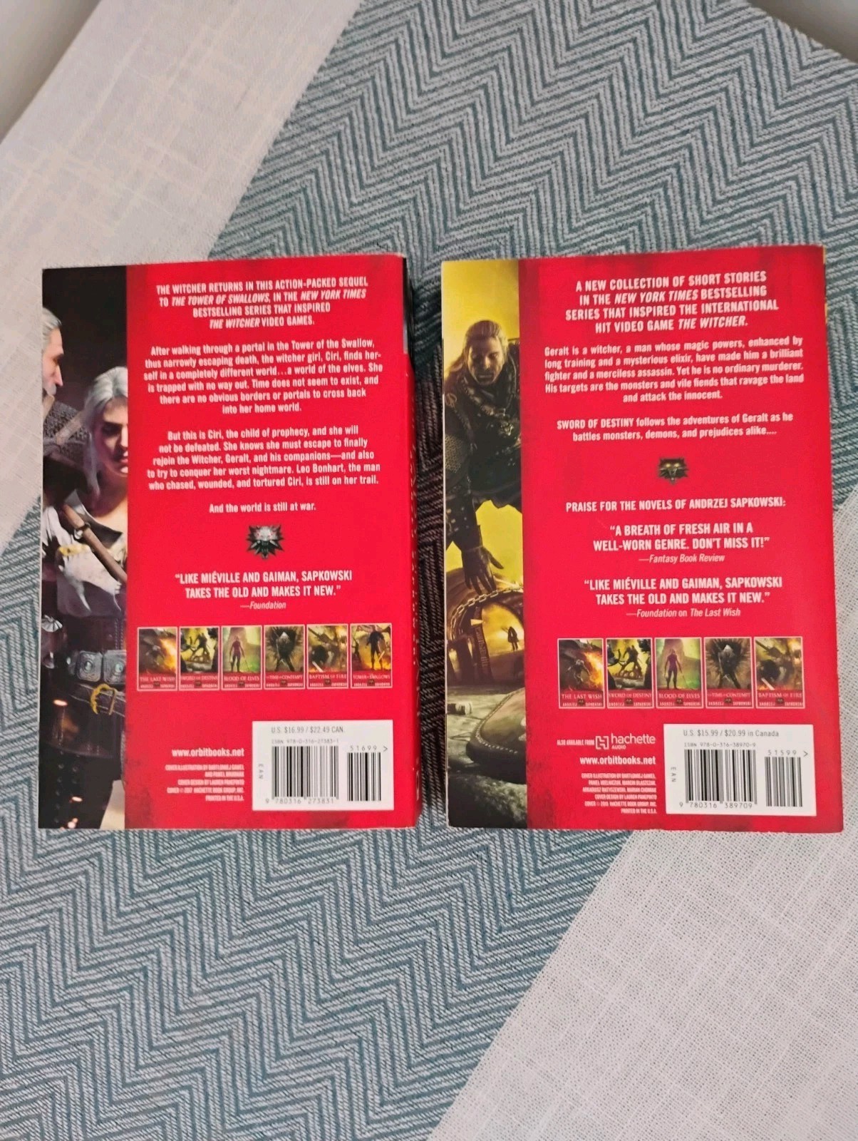 The Witcher Andrzej Sapkowski 7 Book Lot Paperback