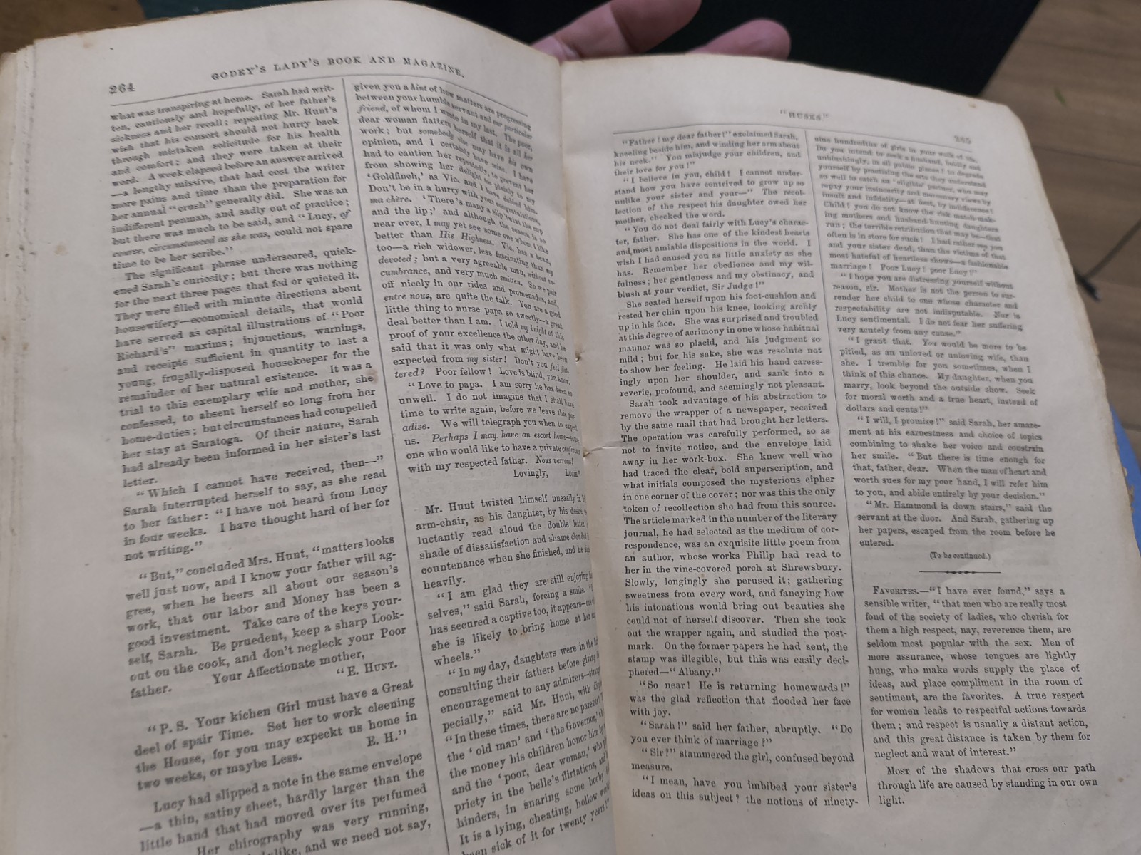 Godeys Lady Book 44 Pages 1 Page Tore Off 1862