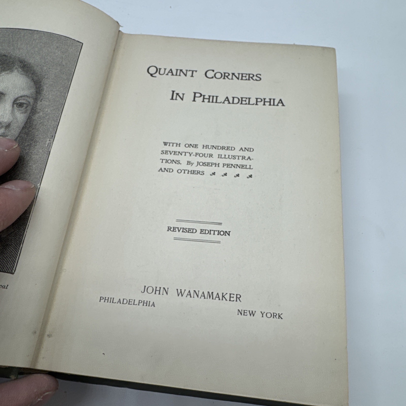 Quaint Corners in Philadelphia 1922 Antique Local History Joseph Pennell Book