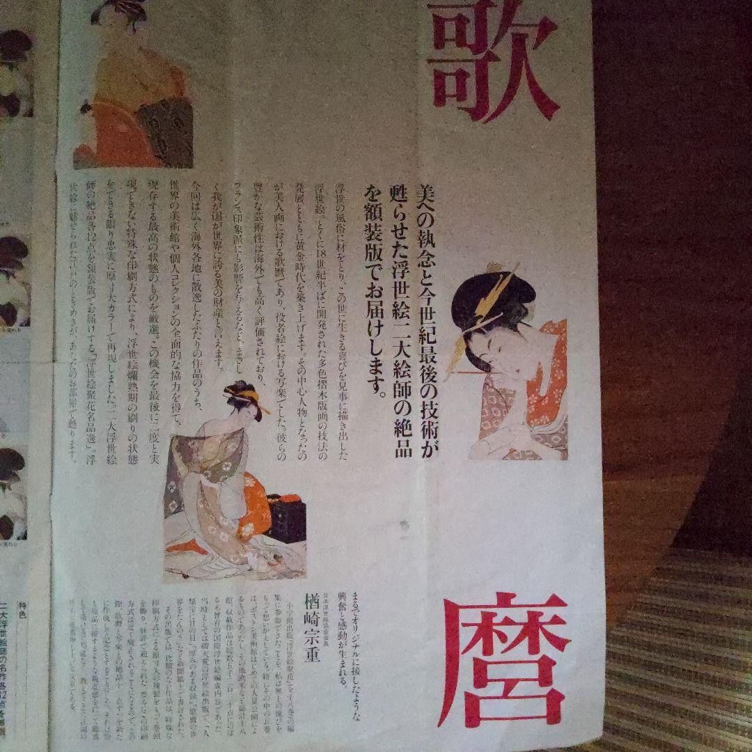Utamaro Sharaku Masterpieces Set 2 Art Prints 14.2×10.3in Yomiuri Shimbun Limite