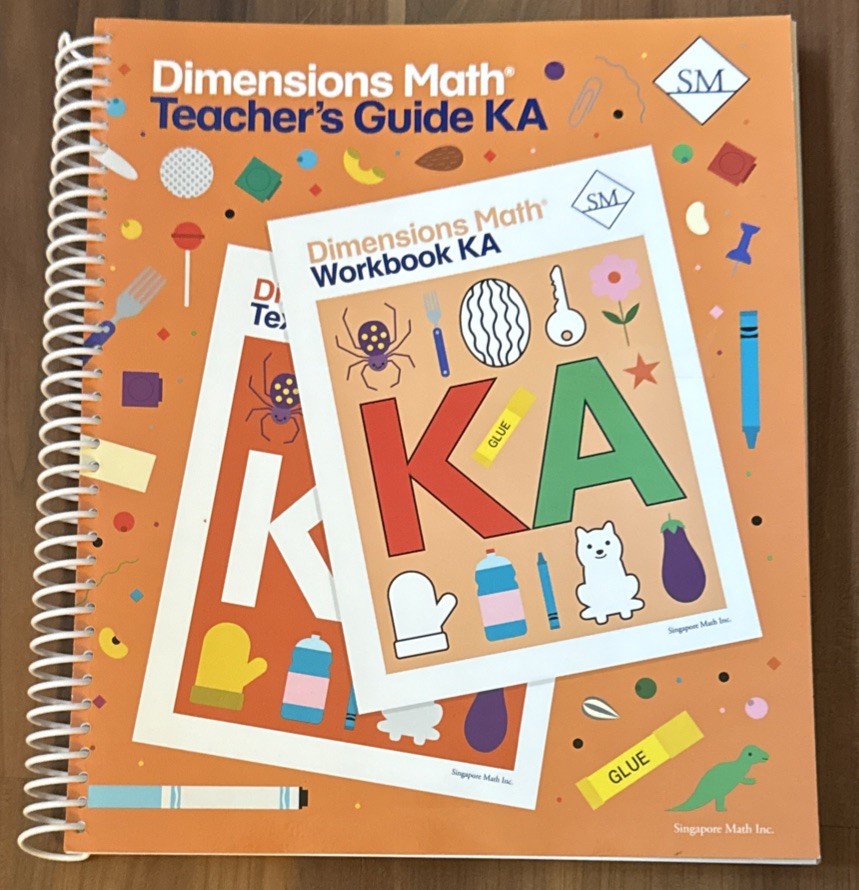 Dimensions Math Teachers Guide KA and KB Lot Of 2 Spiral Bound Textbook